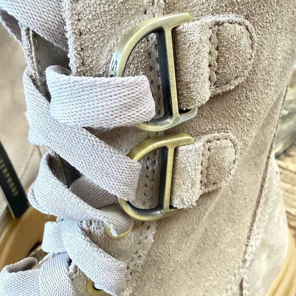 NWT Sorel Caribu X Waterproof Leather Lace Up Boots Taupe Boots – Sz 8 - Picture 11 of 12